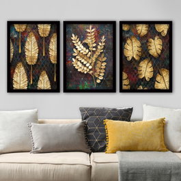 Wallity Cuadro Decorativo Enmarcado Multicolor (3 Piezas)